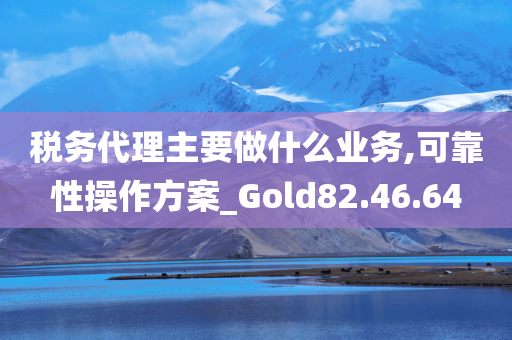 税务代理主要做什么业务,可靠性操作方案_Gold82.46.64