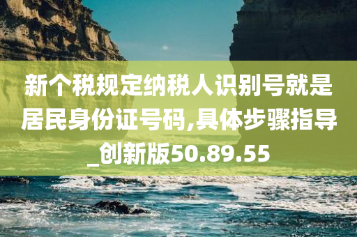 新个税规定纳税人识别号就是居民身份证号码,具体步骤指导_创新版50.89.55