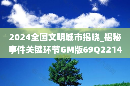 2024全国文明城市揭晓_揭秘事件关键环节GM版69Q2214