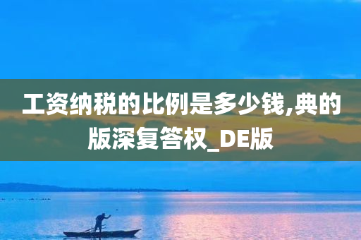 工资纳税的比例是多少钱,典的版深复答权_DE版