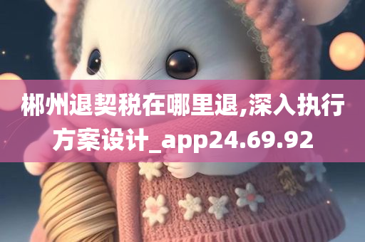 郴州退契税在哪里退,深入执行方案设计_app24.69.92