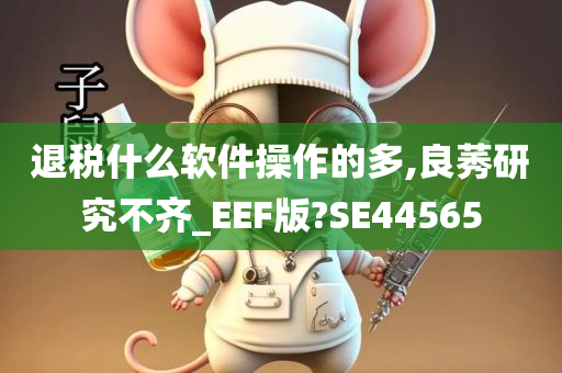 退税什么软件操作的多,良莠研究不齐_EEF版?SE44565