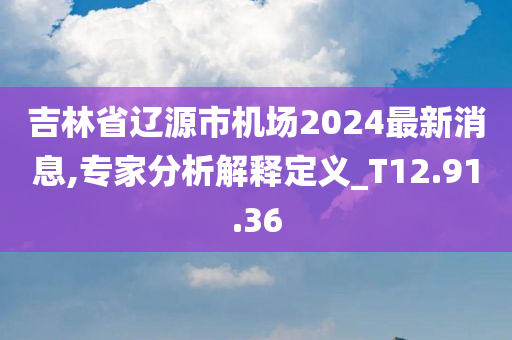 吉林省辽源市机场2024最新消息,专家分析解释定义_T12.91.36