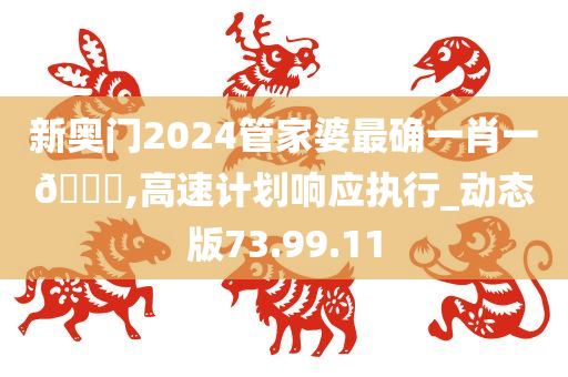 新奥门2024管家婆最确一肖一🐎,高速计划响应执行_动态版73.99.11