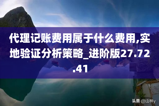 代理记账费用属于什么费用,实地验证分析策略_进阶版27.72.41