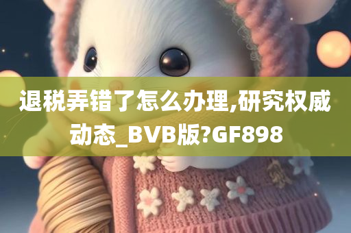 退税弄错了怎么办理,研究权威动态_BVB版?GF898