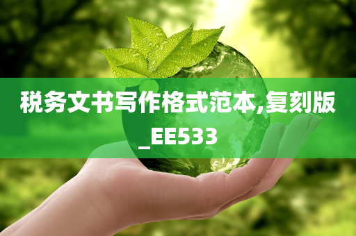 税务文书写作格式范本,复刻版_EE533