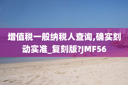 增值税一般纳税人查询,确实刻动实准_复刻版?JMF56