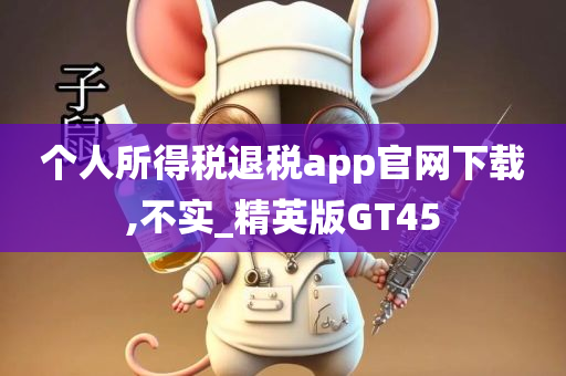 个人所得税退税app官网下载,不实_精英版GT45