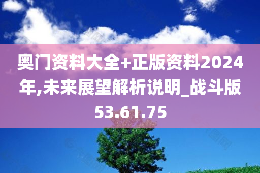 奥门资料大全+正版资料2024年,未来展望解析说明_战斗版53.61.75