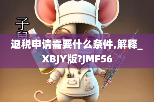 退税申请需要什么条件,解释_XBJY版?JMF56