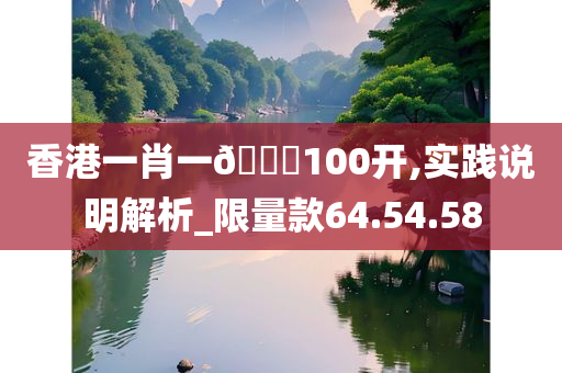 香港一肖一🐎100开,实践说明解析_限量款64.54.58