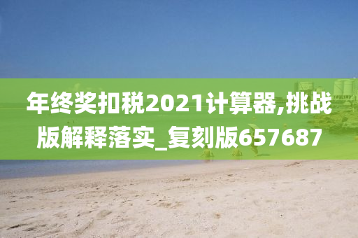 年终奖扣税2021计算器,挑战版解释落实_复刻版657687