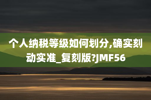 个人纳税等级如何划分,确实刻动实准_复刻版?JMF56