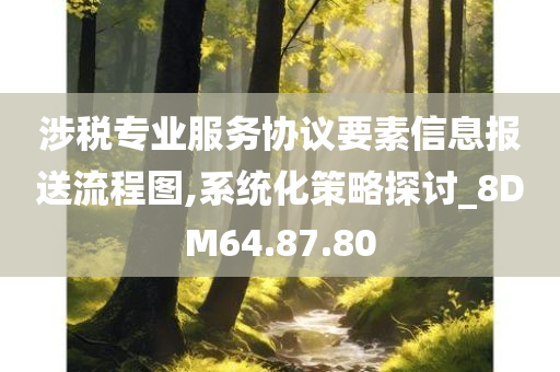 涉税专业服务协议要素信息报送流程图,系统化策略探讨_8DM64.87.80