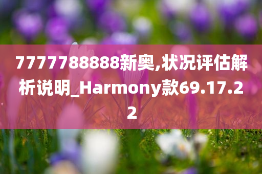 7777788888新奥,状况评估解析说明_Harmony款69.17.22