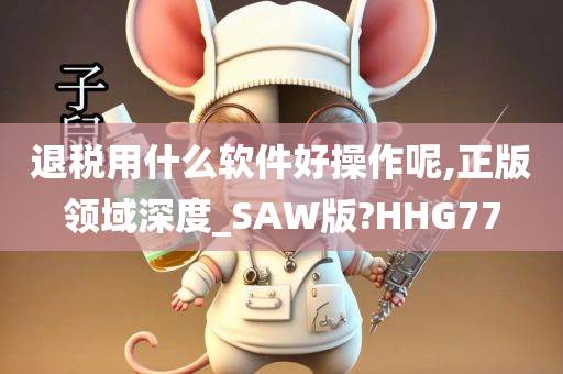 退税用什么软件好操作呢,正版领域深度_SAW版?HHG77