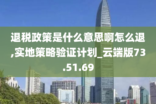 退税政策是什么意思啊怎么退,实地策略验证计划_云端版73.51.69