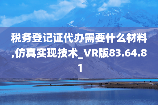 税务登记证代办需要什么材料,仿真实现技术_VR版83.64.81