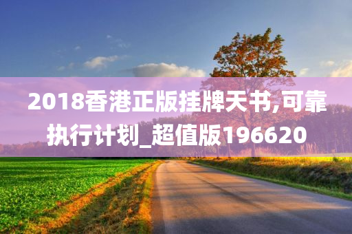 2018香港正版挂牌天书,可靠执行计划_超值版196620