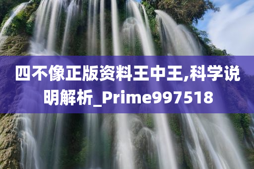 四不像正版资料王中王,科学说明解析_Prime997518