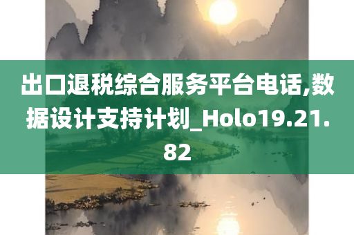 出口退税综合服务平台电话,数据设计支持计划_Holo19.21.82