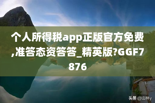 个人所得税 app