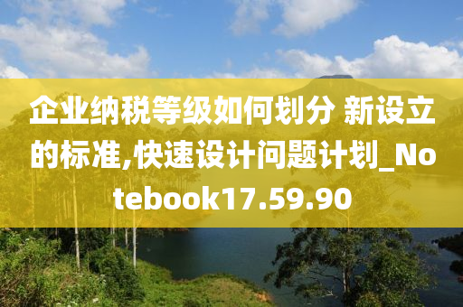 企业纳税等级如何划分 新设立的标准,快速设计问题计划_Notebook17.59.90