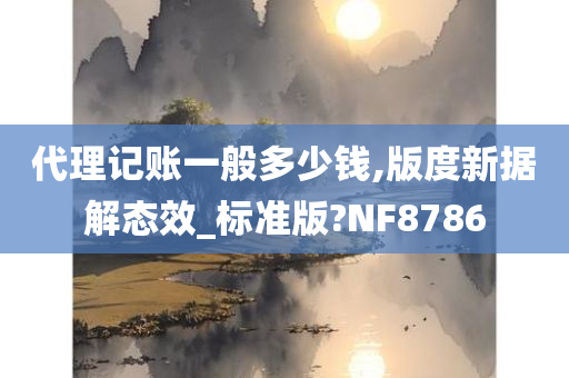 代理记账一般多少钱,版度新据解态效_标准版?NF8786