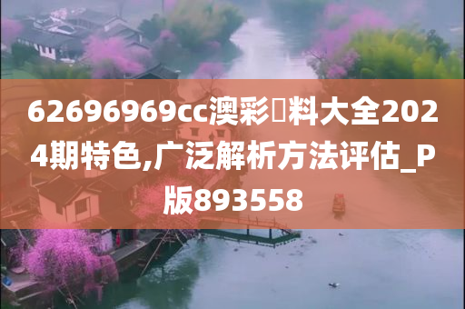 62696969cc澳彩資料大全2024期特色,广泛解析方法评估_P版893558