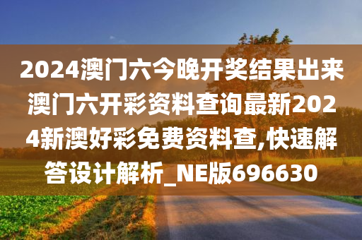 2024澳门六今晚开奖结果出来澳门六开彩资料查询最新2024新澳好彩免费资料查,快速解答设计解析_NE版696630