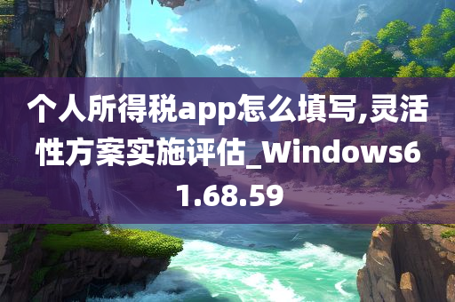 个人所得税app怎么填写,灵活性方案实施评估_Windows61.68.59