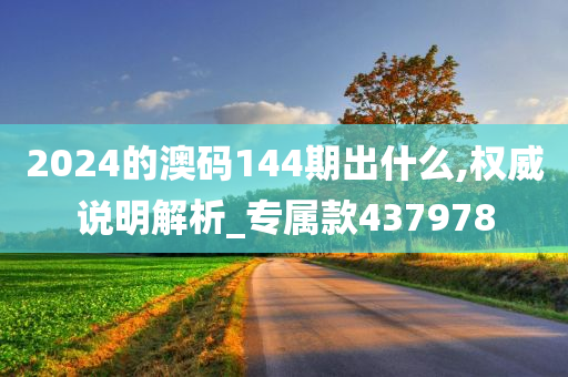 2024的澳码144期出什么,权威说明解析_专属款437978