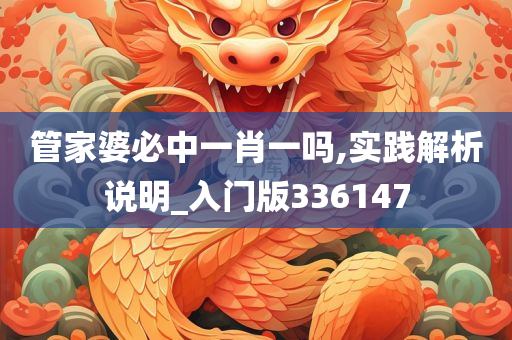 管家婆必中一肖一吗,实践解析说明_入门版336147