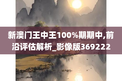 新澳门王中王100%期期中,前沿评估解析_影像版369222