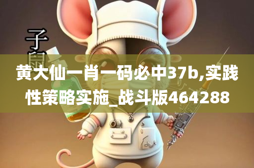 黄大仙一肖一码必中37b,实践性策略实施_战斗版464288