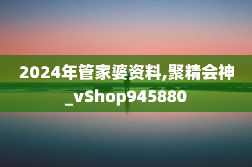 2024年管家婆资料,聚精会神_vShop945880