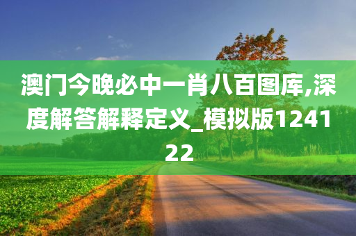 澳门今晚必中一肖八百图库,深度解答解释定义_模拟版124122