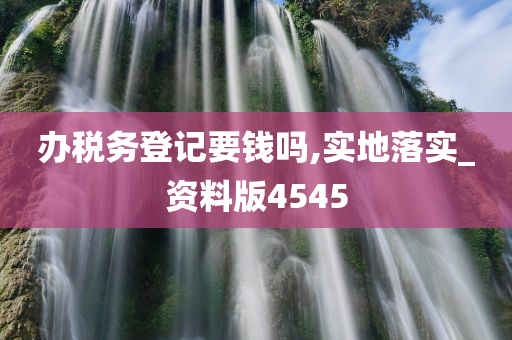 办税务登记要钱吗,实地落实_资料版4545