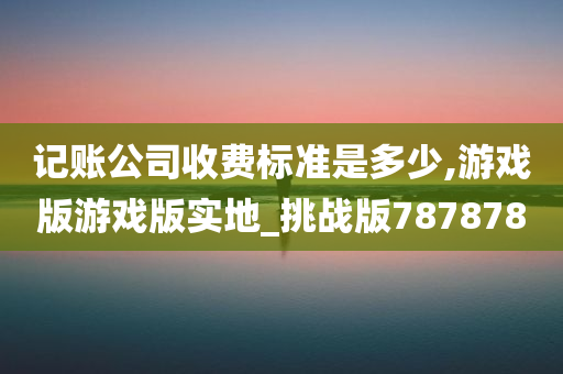 记账公司收费标准是多少,游戏版游戏版实地_挑战版787878