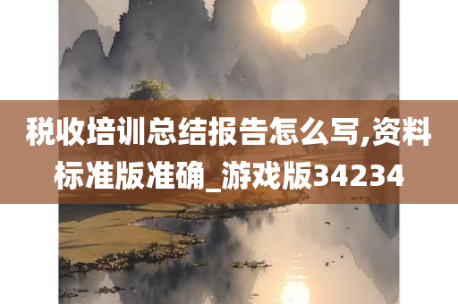 税收培训总结报告怎么写,资料标准版准确_游戏版34234