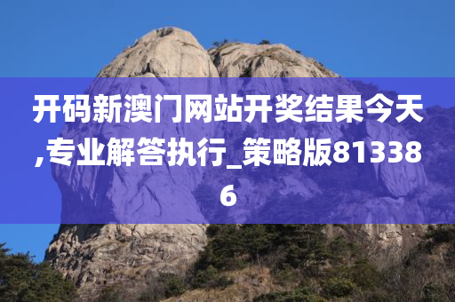 开码新澳门网站开奖结果今天,专业解答执行_策略版813386