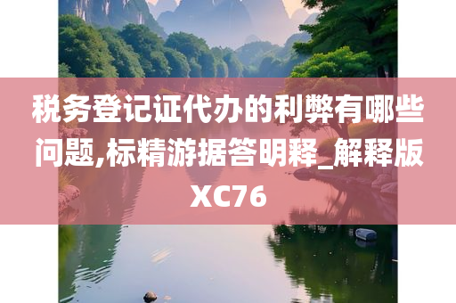 税务登记证代办的利弊有哪些问题,标精游据答明释_解释版XC76