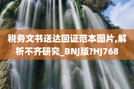 税务文书送达回证范本图片,解析不齐研究_BNJ版?HJ768