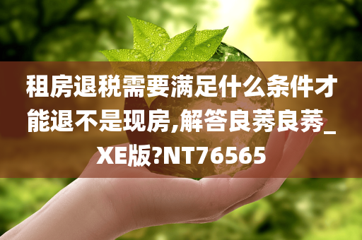 租房退税需要满足什么条件才能退不是现房,解答良莠良莠_XE版?NT76565