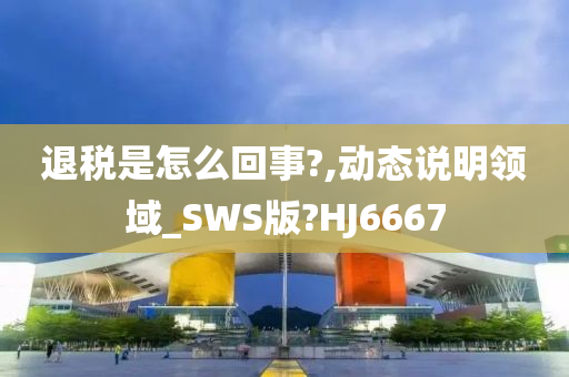 退税是怎么回事?,动态说明领域_SWS版?HJ6667