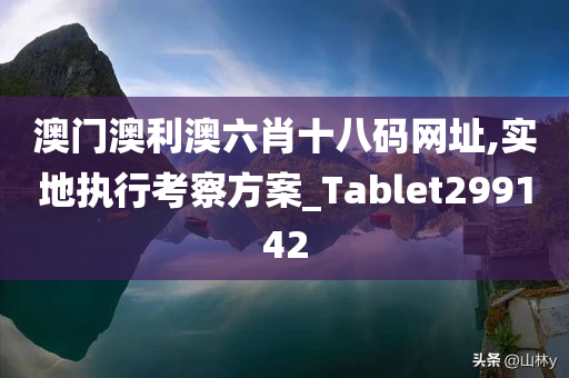 澳门澳利澳六肖十八码网址,实地执行考察方案_Tablet299142