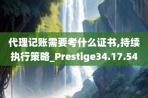 代理记账需要考什么证书,持续执行策略_Prestige34.17.54