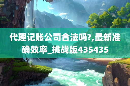 代理记账公司合法吗?,最新准确效率_挑战版435435