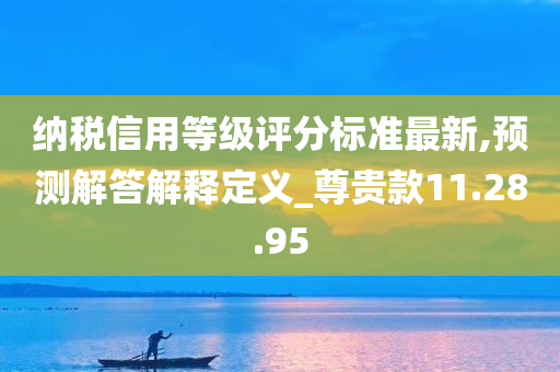 纳税信用等级评分标准最新,预测解答解释定义_尊贵款11.28.95